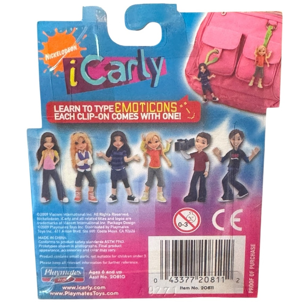 Vintage Nickelodeon iCarly Txt Msg Clip On Doll - Picture 6 of 8